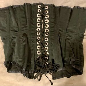 Black Lace-Up Corset